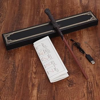 Amazon | 魔法の杖 火が出る、魔法の紙枚付き、本物 魔法の杖